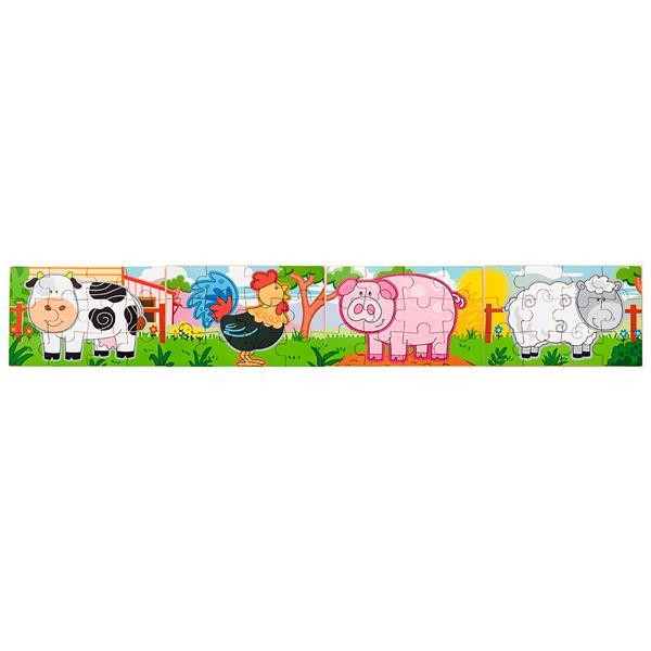Деревянный пазл Viga Toys Ферма 4 в 1, 48 эл. (50069) Харьков - изображение 8