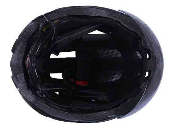 Шлем велосипедный GTS-H-090 с габаритным фонарем, очками (черный с серым, size L) Мукачево