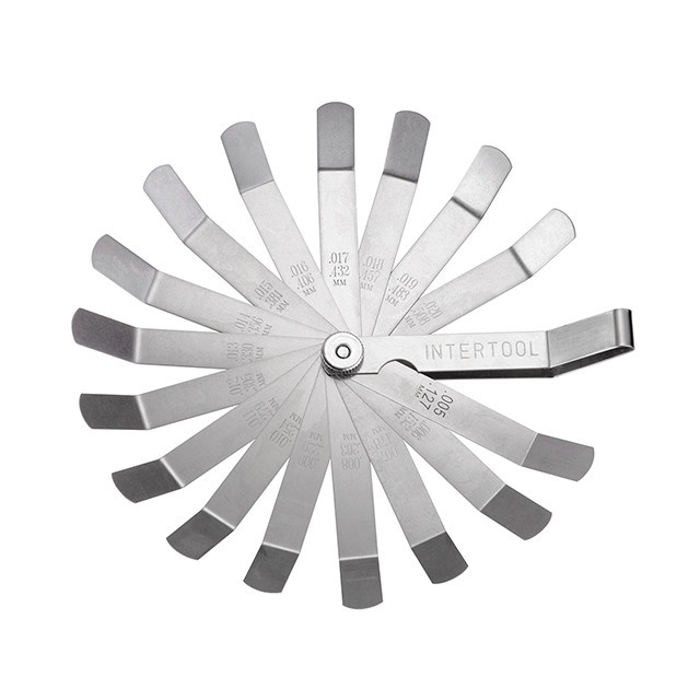 Комплект щупов согнутых 0.127-0,508 мм, 16 шт INTERTOOL AT-0006 Киев - изображение 1