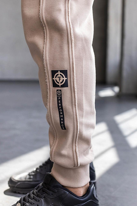 Утеплені джоггери зі швами навиворіт TotalFit EM3-IS10 Бежевый, 3XL Киев - изображение 4