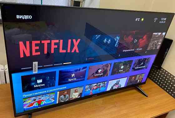 Безрамковий 4К ГОЛОСОВИЙ телевізор Samsung SmartTV 45' Wi-Fi IPTV Київ