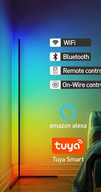 Нічник RGB 180 см. Нічник світильник WiFi Bluetooth Київ - фото 5