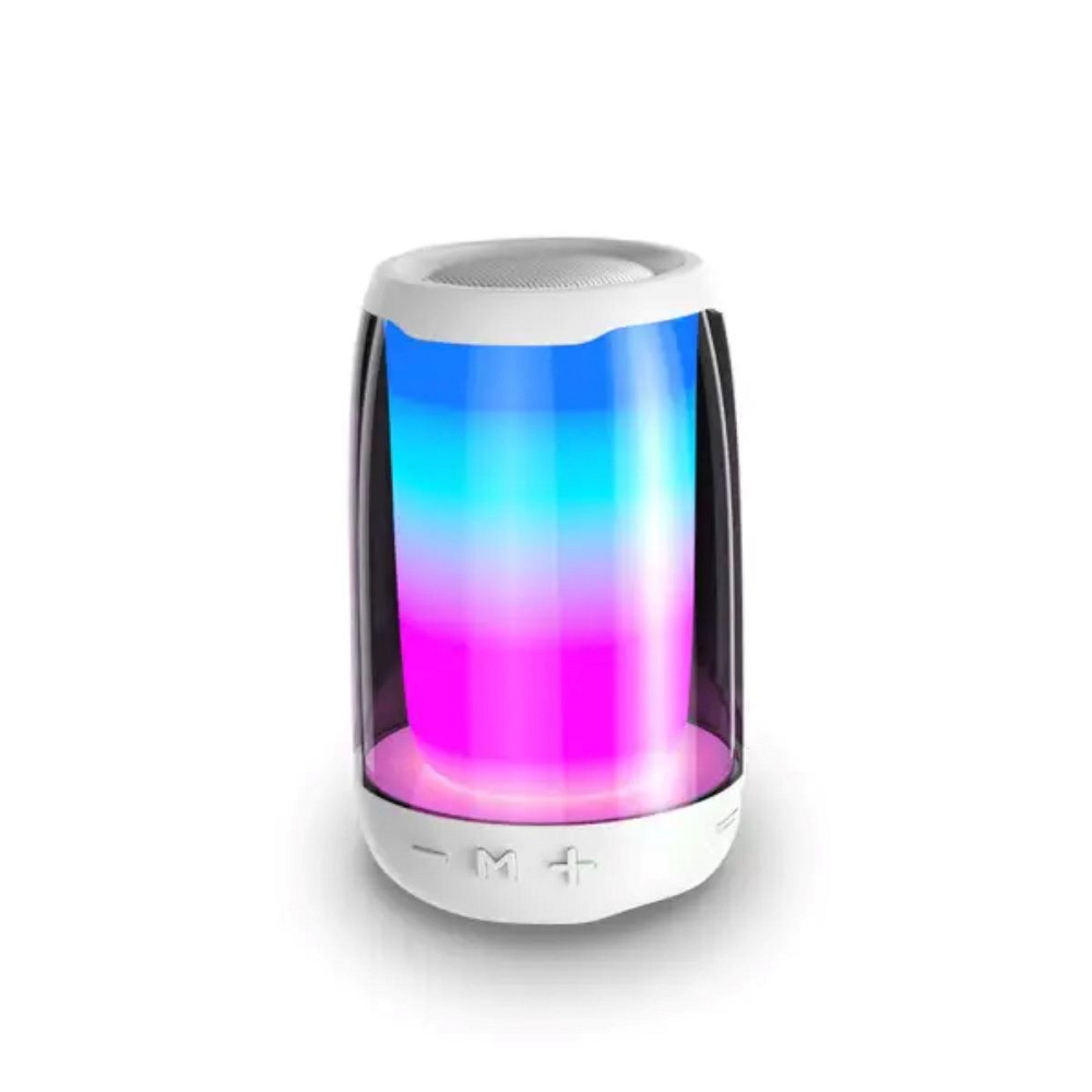 Портативна міні колонка з підсвічуванням Білий 8893AW Коломия - фото 1