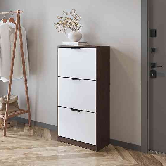 Тумба для взуття VAYS, в передпокій M-45 Венге Темний-Білий Львів