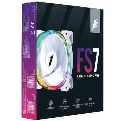 Кулер для корпуса 1stPlayer FS7 White (FS7-WH-1IN1) Винница