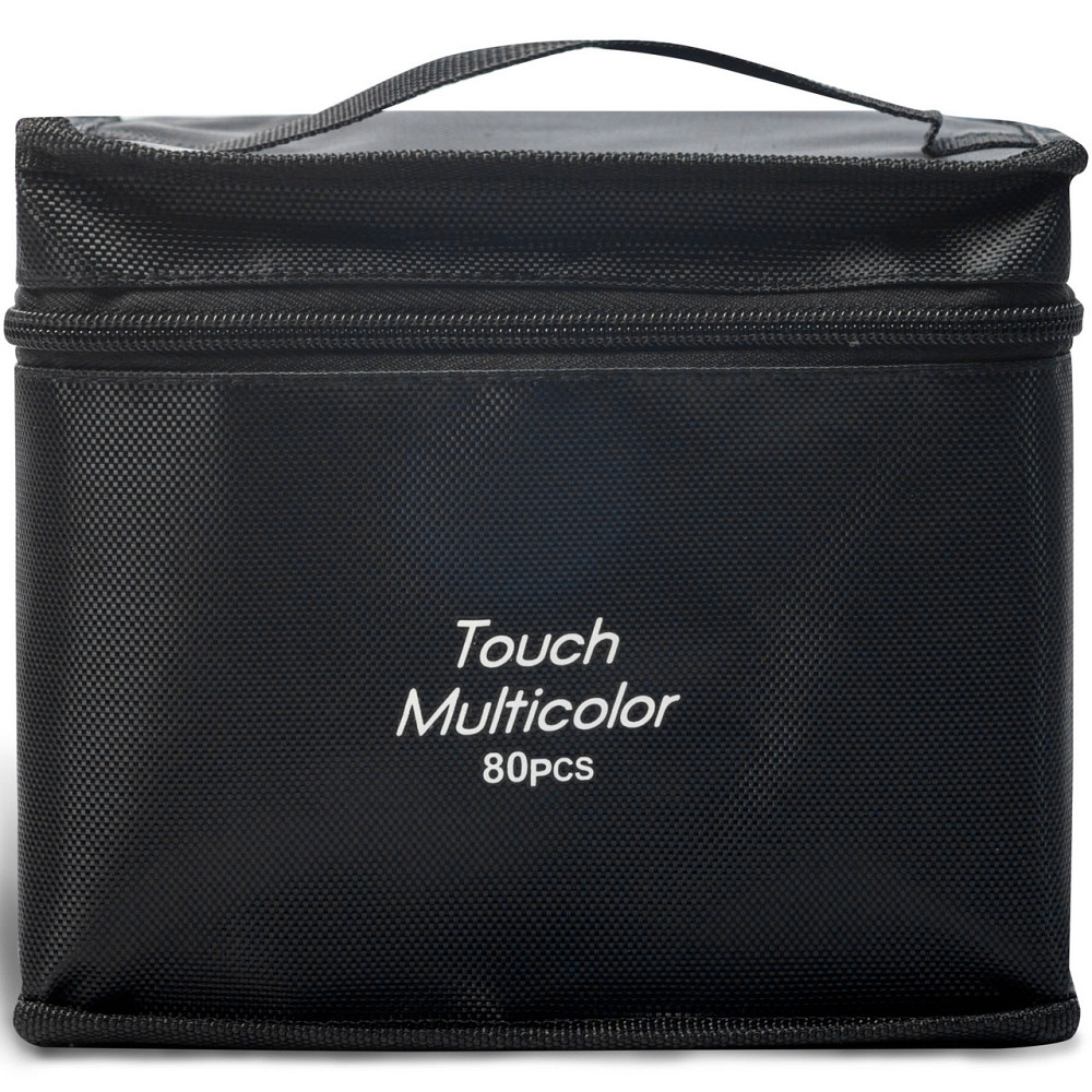 Набір професійних двосторонніх маркерів для скетчинга 80 квітів у чохлі, Фломастери для малювання Кам'янець-Подільський - фото 8