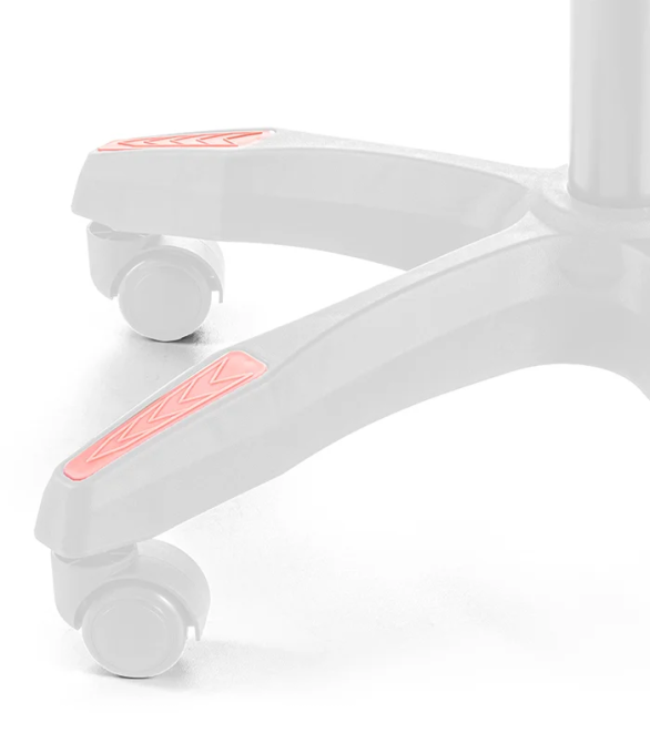 Крісло геймерське G1136 рожеве з підставкою для ніг Київ - фото 8