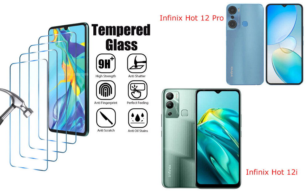 Защитное стекло ArmorGlass для Infinix Hot 12 Pro, Hot 12i  – устойчивое к царапинам и ударам Киев - изображение 1