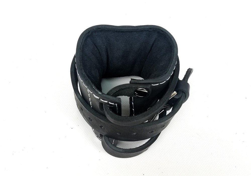 EasyFit Манжета EasyFit F8 чорна для тяги на тренажері (шкіра) Київ - фото 3