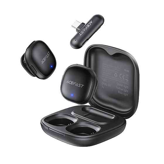 Бездротова мікрофонна система ACEFAST R1 dual-mic (Type-C) Black Київ