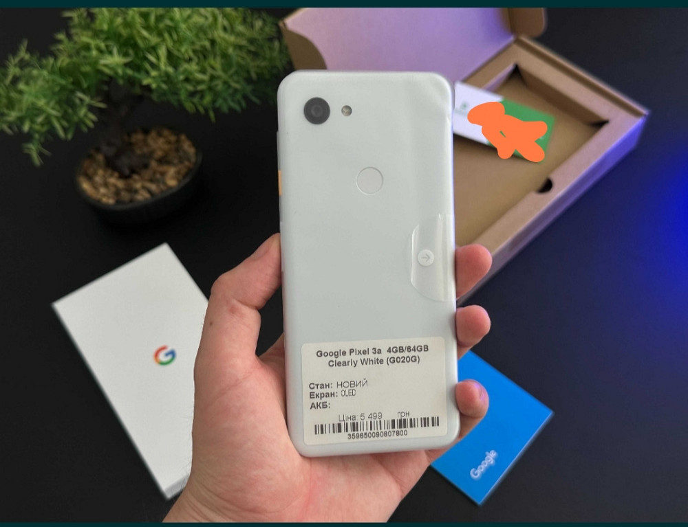 Google Pixel 3a 4Gb/64Gb Clearly White ( G020G) Киев - изображение 2