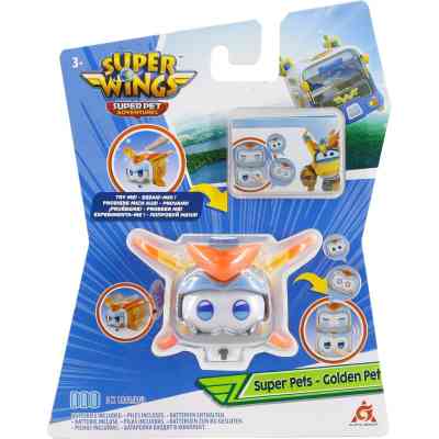 Фигурка Super Wings Super Pet Золотой Мальчик любимчик любимец (Golden Boy pet), светло (EU770431) Винница