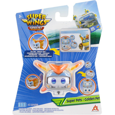 Фигурка Super Wings Super Pet Золотой Мальчик любимчик любимец (Golden Boy pet), светло (EU770431) Винница - изображение 5