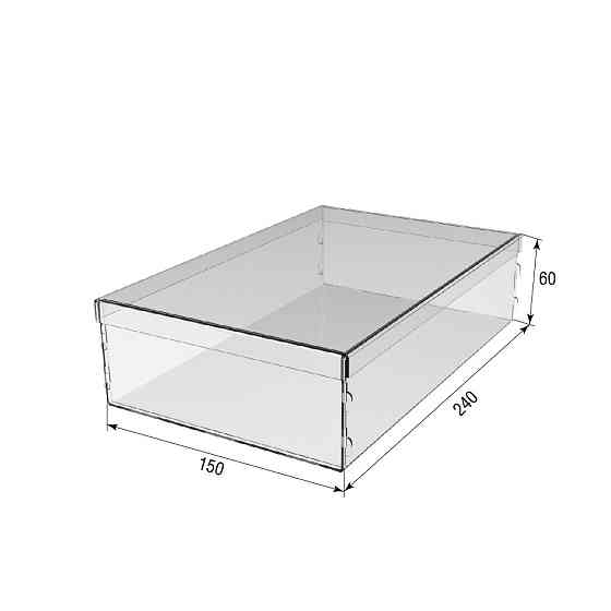 Коробка EKOSTAR 150х240х60 с крышкой Киев