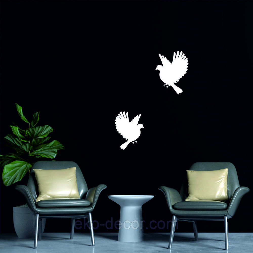 Декоративное настенное Панно «Птичка» Декор на стену(цена за 1шт) 30*21, Белый Киев - изображение 7