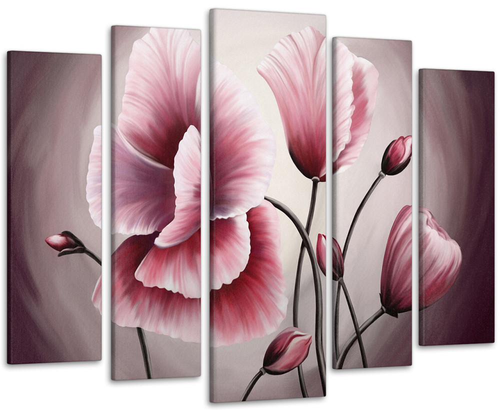 Модульная картина Абстракция Цветы Art-148_5 115x170 см Киев - изображение 1