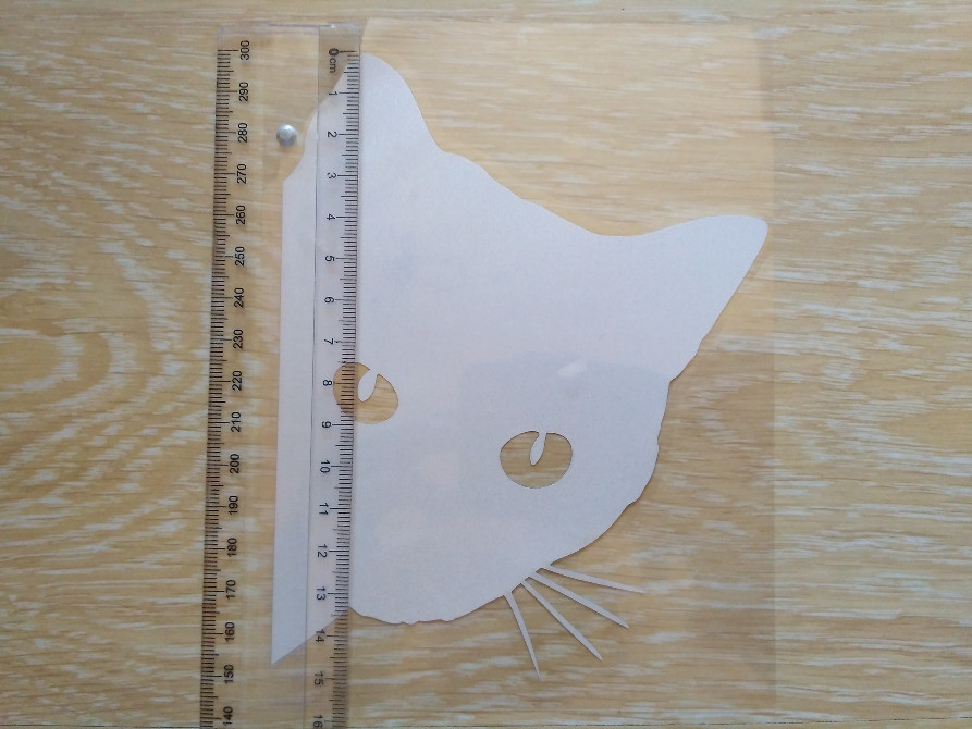 Наклейка Кіт на авто Біла світловідбивна Київ - фото 5