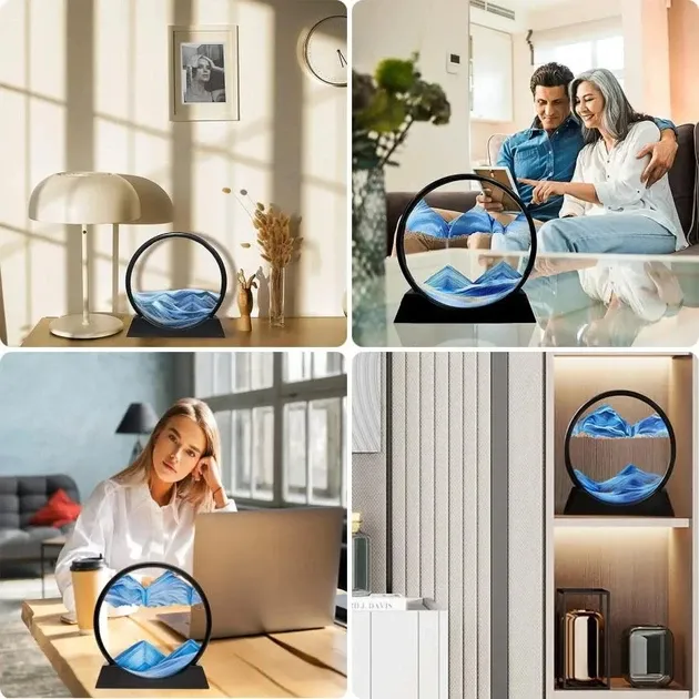 3D-картина з кольоровим піском, що змінює малюнок при перевертанні, декор для дому та медитації Одеса - фото 7