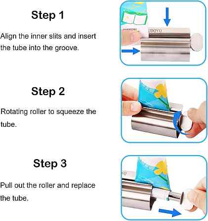 Держатель тюбика UDQYQ Metal Tube Squeezer нержавеющая сталь синий набор 3 шт ручной выжиматель для зубной Киев