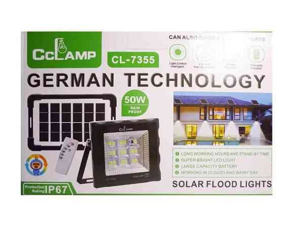 Прожектор акумуляторний CcLamp CL-7355 із сонячною панеллю 9120 Вінниця