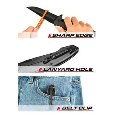 Ніж монтажний Toptul складний кишеньковий L225мм (FK-5) Вінниця