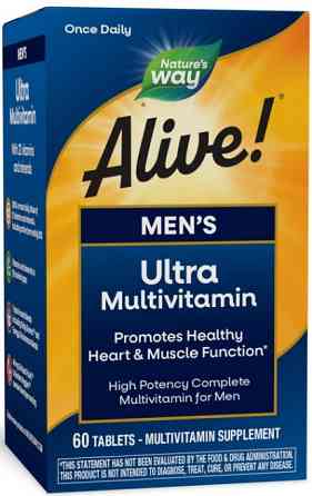 Мультивитамины для мужчин Nature's Way Once Daily Men's Ultra 60 tabs Киев