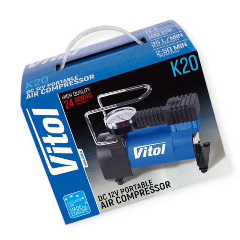 Компресор 7атм/35л/12а/1м шланг/прикур/сумка Мукачево - фото 1