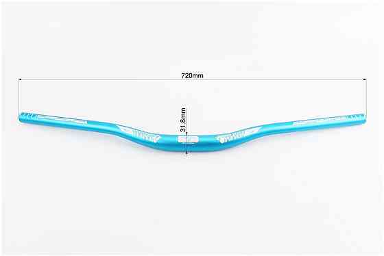 Кермо MTB 31,8х720мм, алюмінієве, блакитно-білий Бершадь
