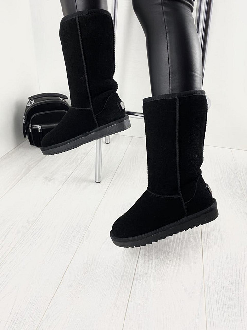 ITTS Угги жіночі ITTS чорні натуральна замша высота 25 см (4907) Коломия - фото 2