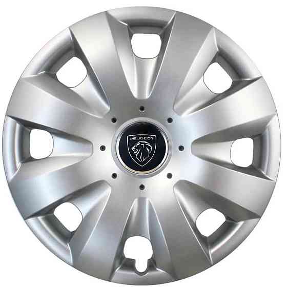 Автомобільні модельні ковпаки R15 Peugeot NEW 321 4шт, SJS, сріблясті Вінниця