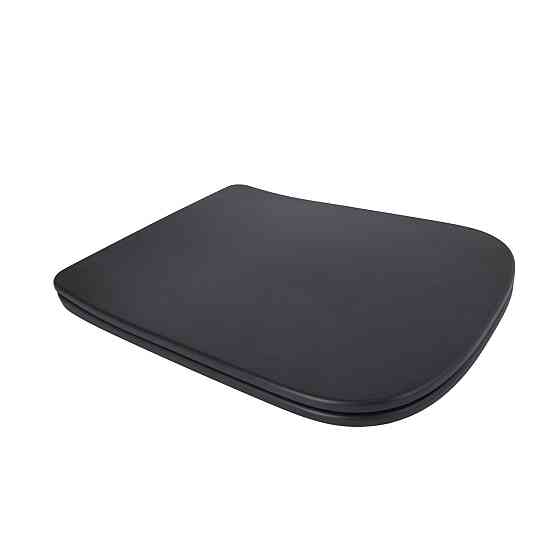 Qtap Сиденье для унитаза (Tern 490) 435x344x50 мм, Matt Black, с микролифтом, Slim Duroplast, Quick Release QTSC179MB47354 Киев