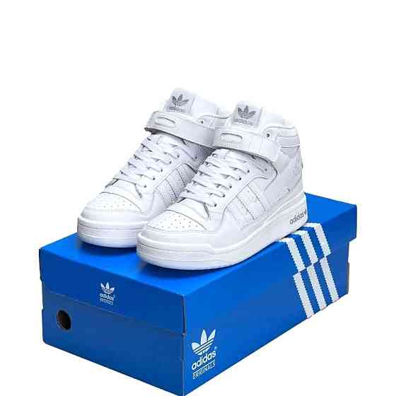 Высокие Термо Кроссовки Adidas Еврозима Кожаные Мужские Ботинки Адидас Белые (размеры: 41,42,43,44,45,46) Днепр