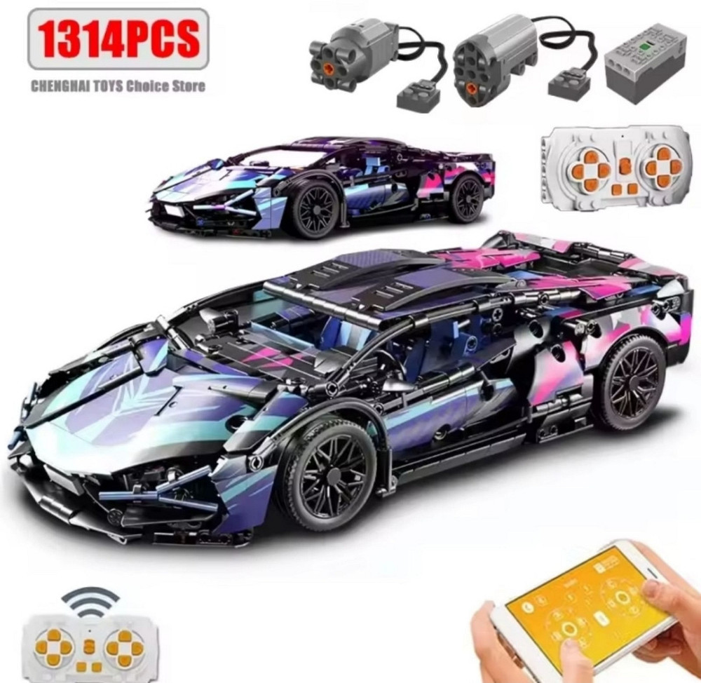 Конструктор 1в1 Lamborghini Sian Technic Lego с Управлением 1280 + шт. Харьков - изображение 2