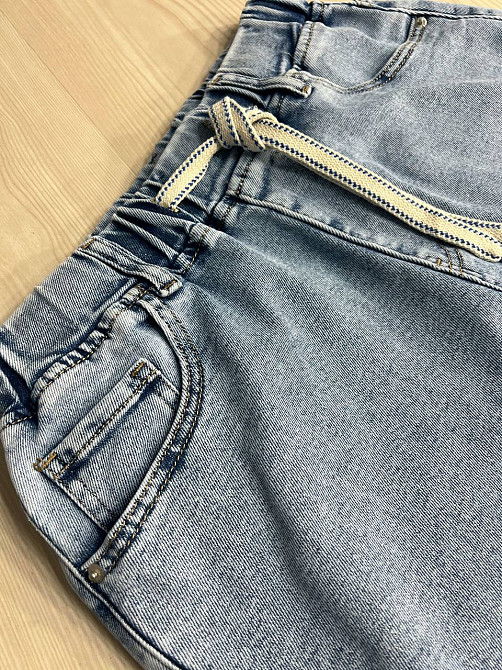 Спідниця жіноча джинсова DNL 207 резинка на талії великі розміри блакитна, блакитний, З2, 32, 85 см, 115 см Київ - фото 2