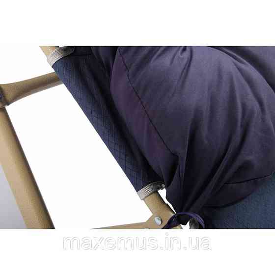 Раскладное кресло шезлонг туристический Bonro 178 см Садовый лежак пляжный шезлонг + подушка синий Мостиска