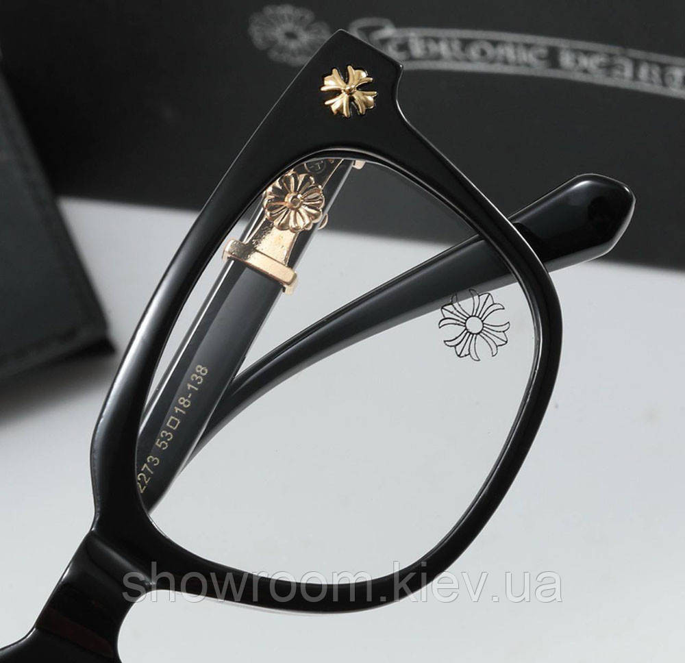 Чоловіча брендова оправа Chrome Hearts 2273 gold Київ - фото 4
