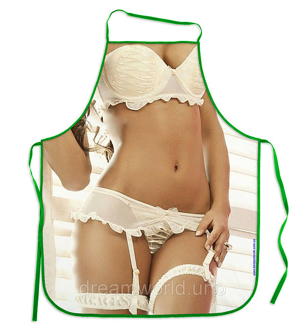 Прикольные фартуки Девушка в белом белье Харьков - изображение 1