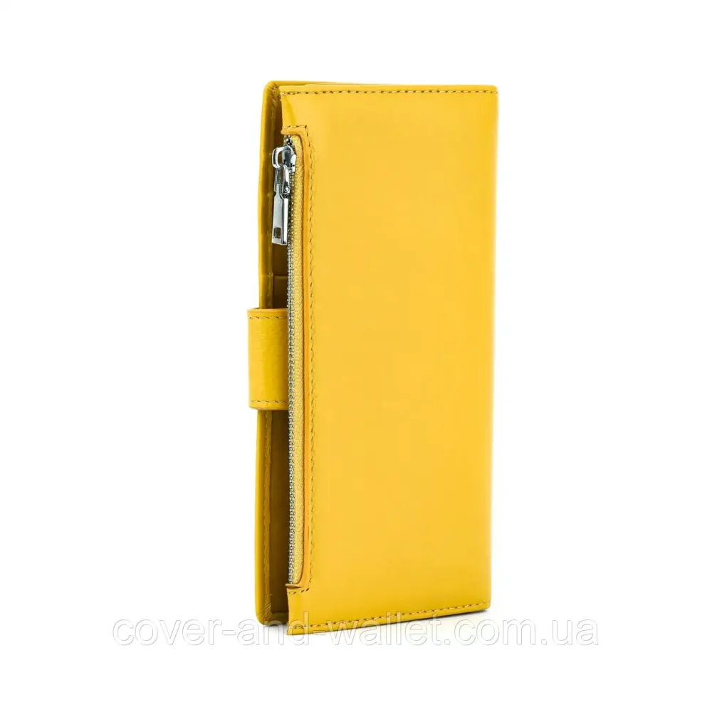 Тонкий жіночий купюрник на магнітній застібці жовтого кольору Marco Coverna 0134 Київ - фото 5