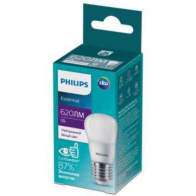 Лампочка Philips ESSLEDLustre 6W 620lm E27 840 P45NDFRRCA (929002971507) Винница