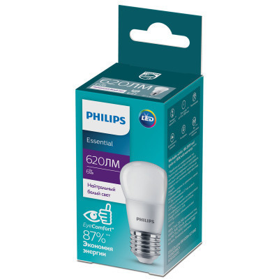 Лампочка Philips ESSLEDLustre 6W 620lm E27 840 P45NDFRRCA (929002971507) Вінниця - фото 2