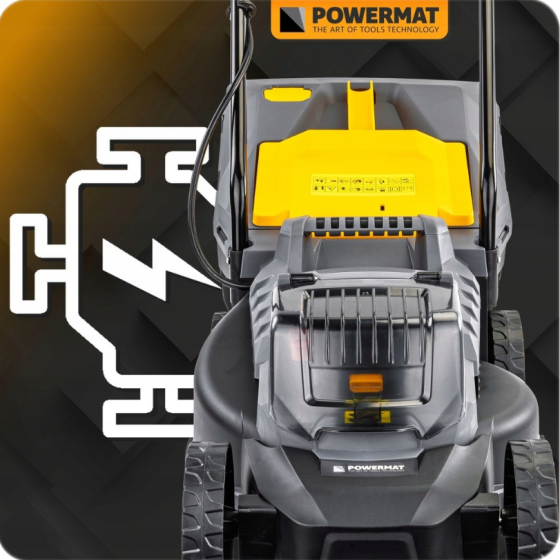 Газонокосарка акумуляторна Powermat + 2 акумулятори 4Аг (Польща) Київ