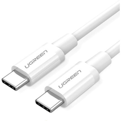 Дата кабель USB-C to USB-C 1.5m US264 18W ABS Cover White Ugreen (60519) Винница - изображение 1