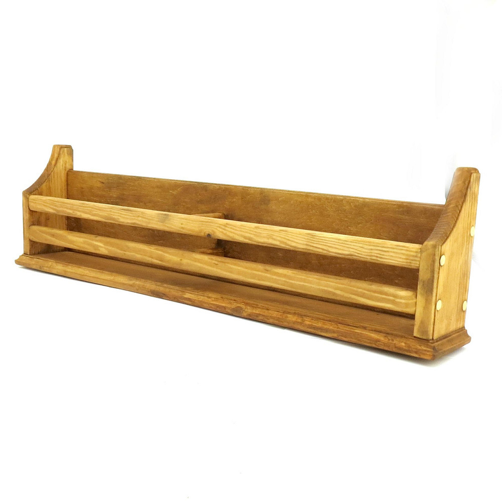 Настінна книжкова полиця "Маргарита 10х75" сієна Миколаїв - фото 1