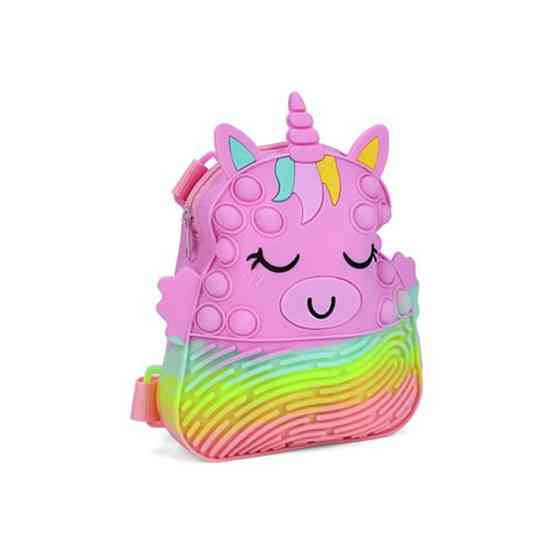 Дитяча сумочка-рюкзачок "Єдиноріг" 9882(Violet) розмір 20 см Вінниця