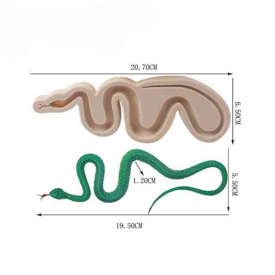 Молд силиконовый Змея 207 на 65 мм серый Киев