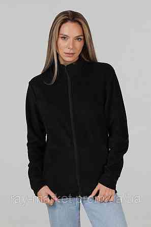Кофта флисовая на молнии Ray Basic женская черная (U0501W-Black) S Киев