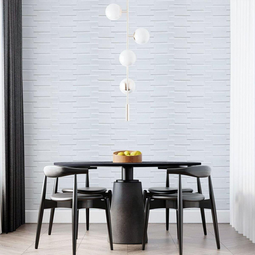 Самоклеюча 3D панель 19600x700x5мм Біла Кладка SW-00001335 Дніпро - фото 6