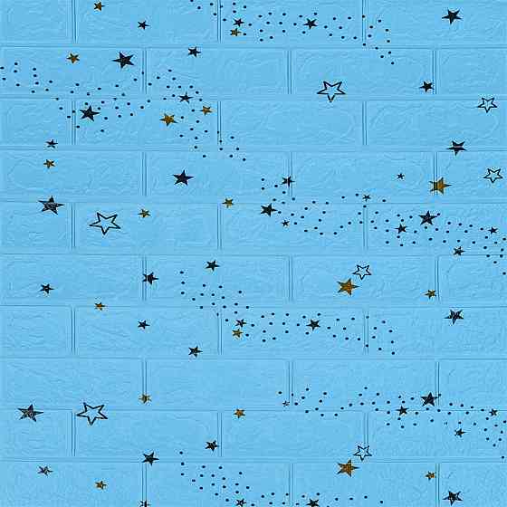 3D самоклеящиеся панели Блакитные звезды Киев