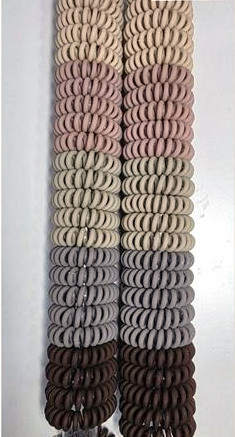 Гумки пружинки для волосся матові 50 шт. Київ - фото 1