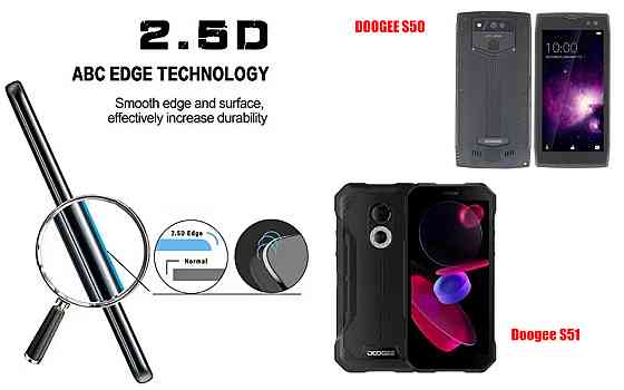 Защитное стекло ArmorGlass для DOOGEE S50, Doogee S51 – устойчивое к царапинам и ударам Киев
